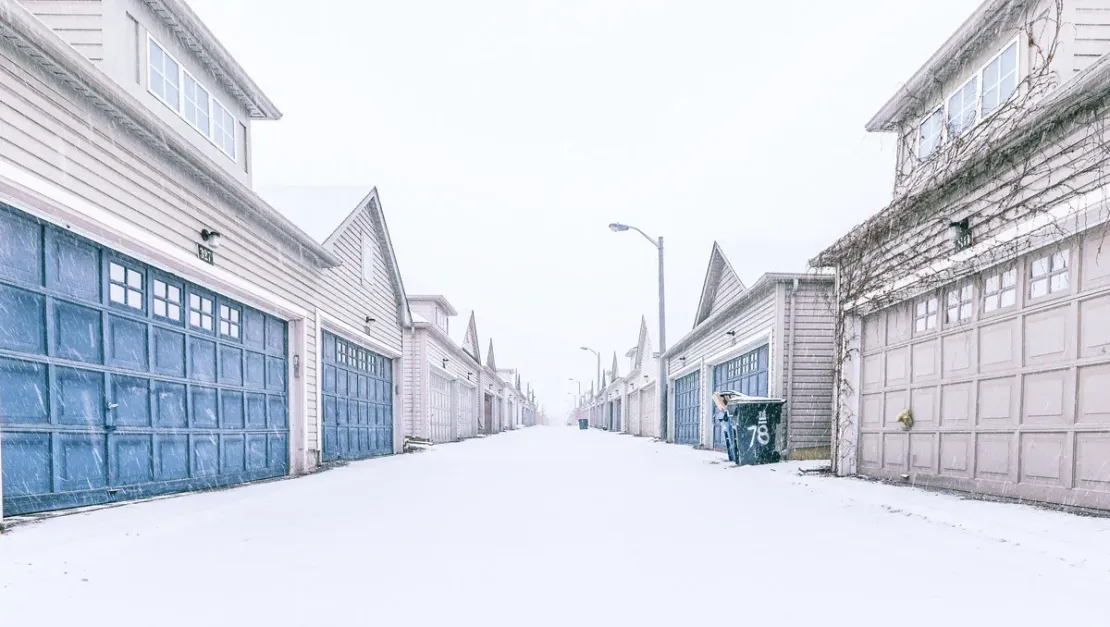 Frozen garage door