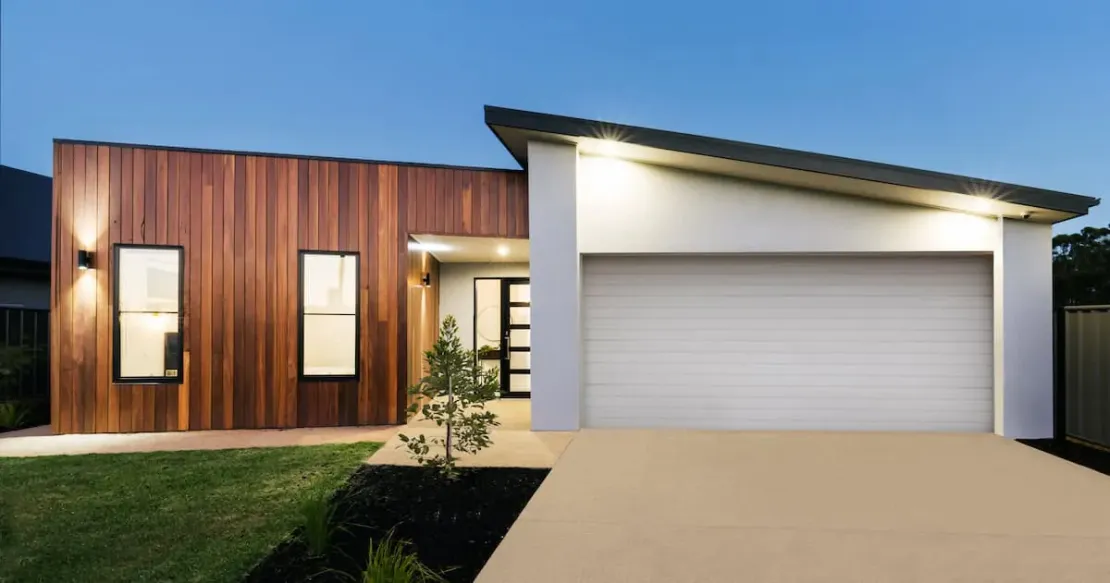 minimalist modern garage door